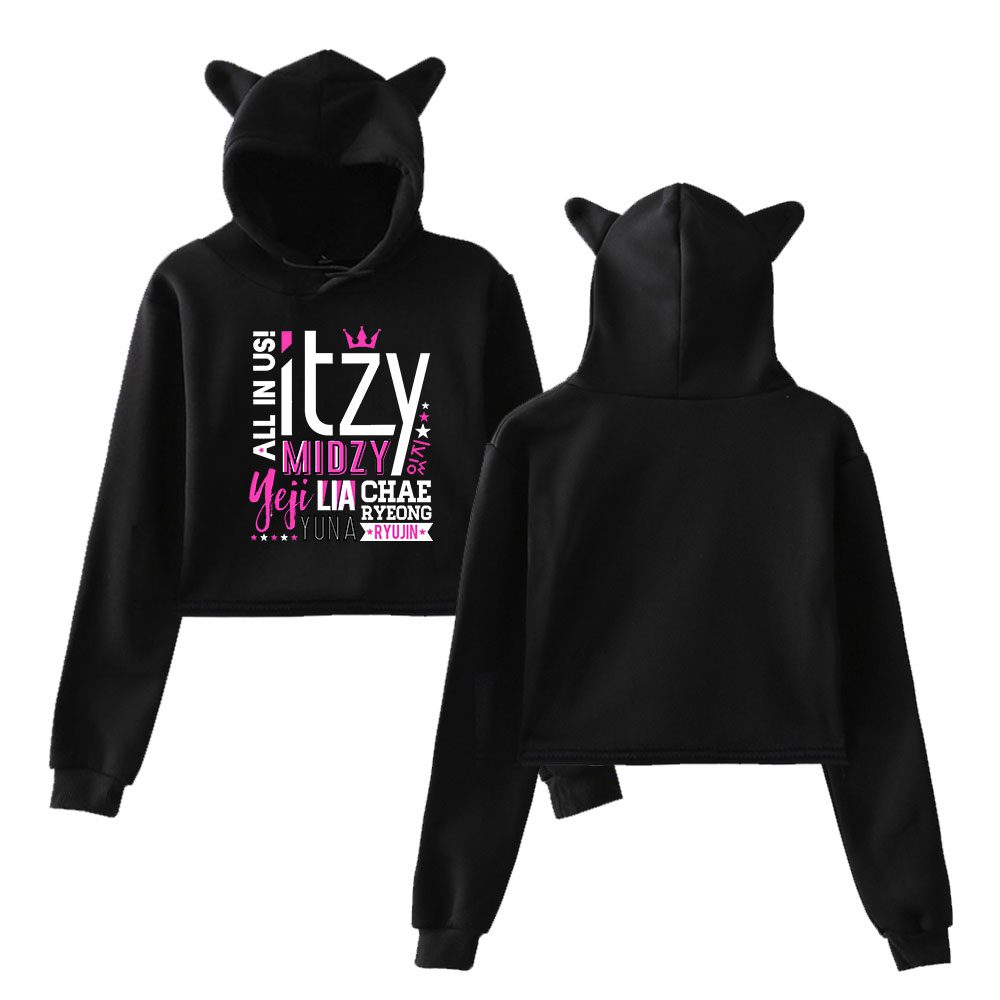 Itzy Cropped Hoodie #6 + Socks - Image 4