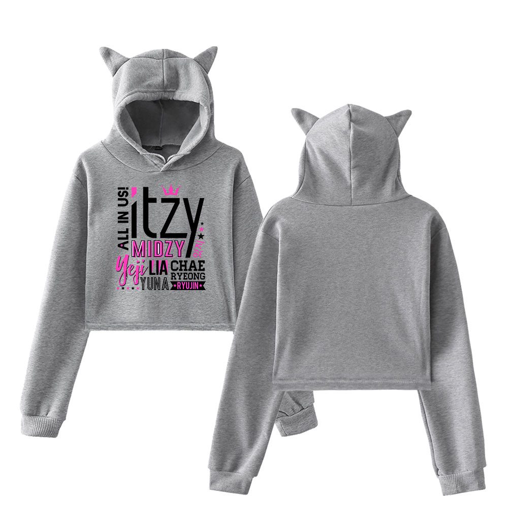 Itzy Cropped Hoodie #6 + Socks - Image 3