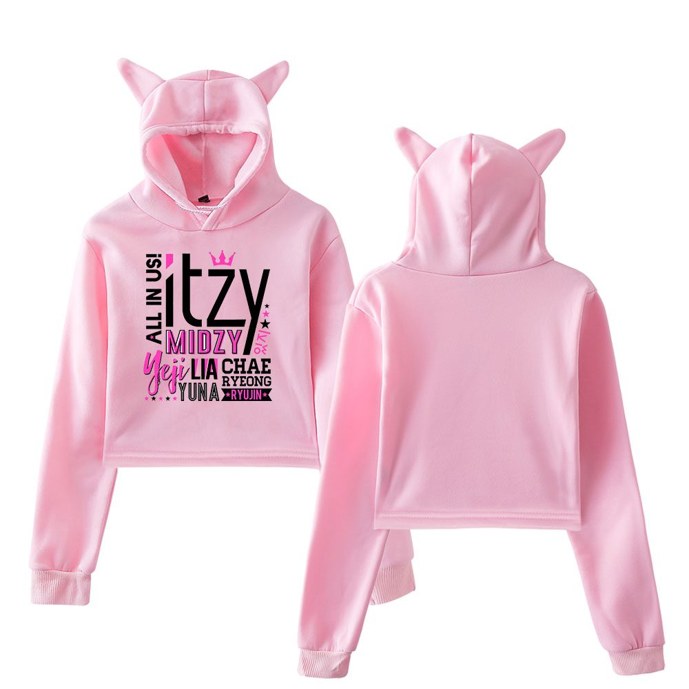 Itzy Cropped Hoodie #6 + Socks - Image 2