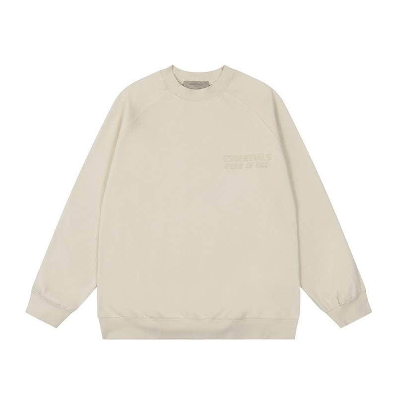Clean white sweatshirt featuring subtle embroidery, perfect for K-pop fans to showcase their love for the genre and their favorite idols with double K-pop merch. Stylish and comfortable for everyday wear.