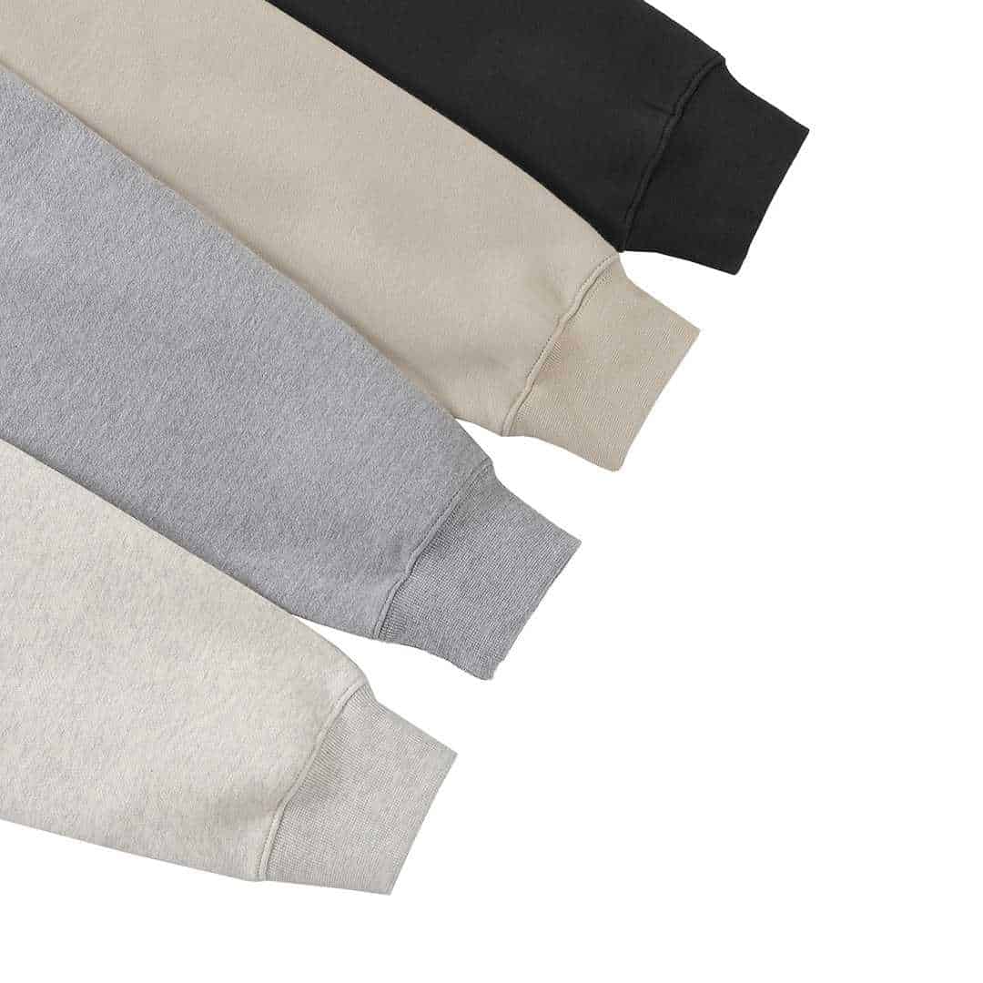 Crewneck sweatshirts in neutral tones, perfect for cozy casual wear and K-pop fan fashion.