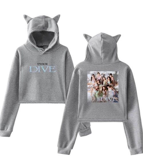 Twice Dive Cropped Hoodie #3