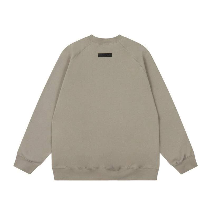Black and beige oversized sweatshirt with minimal design, perfect for K-pop merchandise fans.