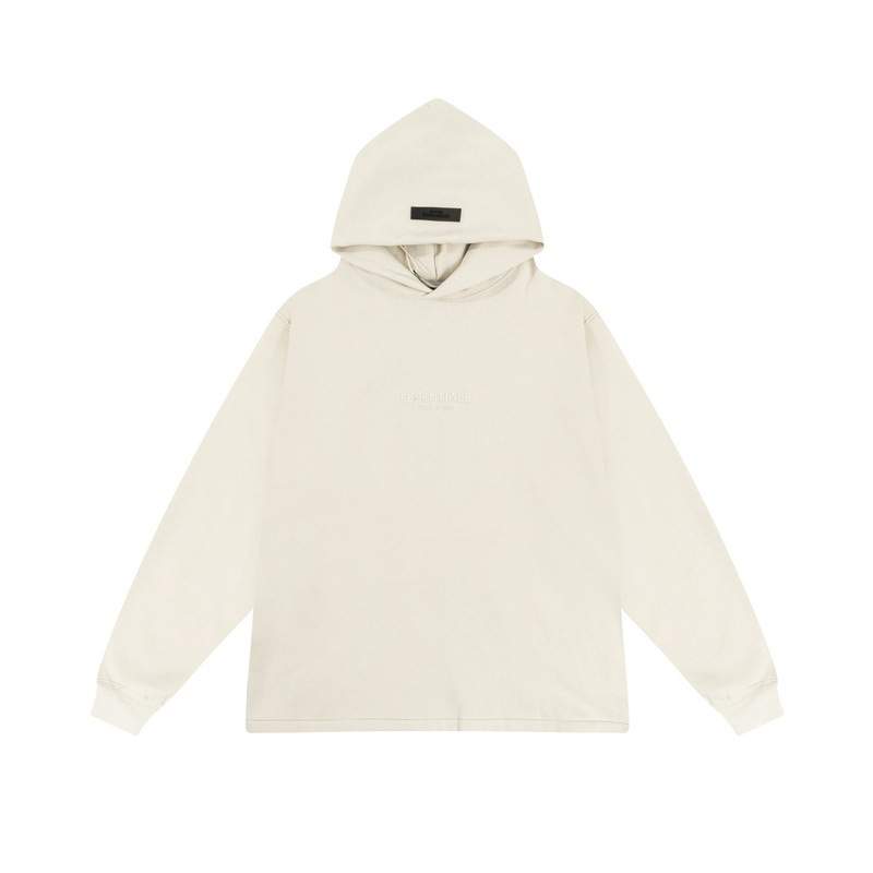 White hoodie with minimal design, perfect for K-pop merchandise fans.