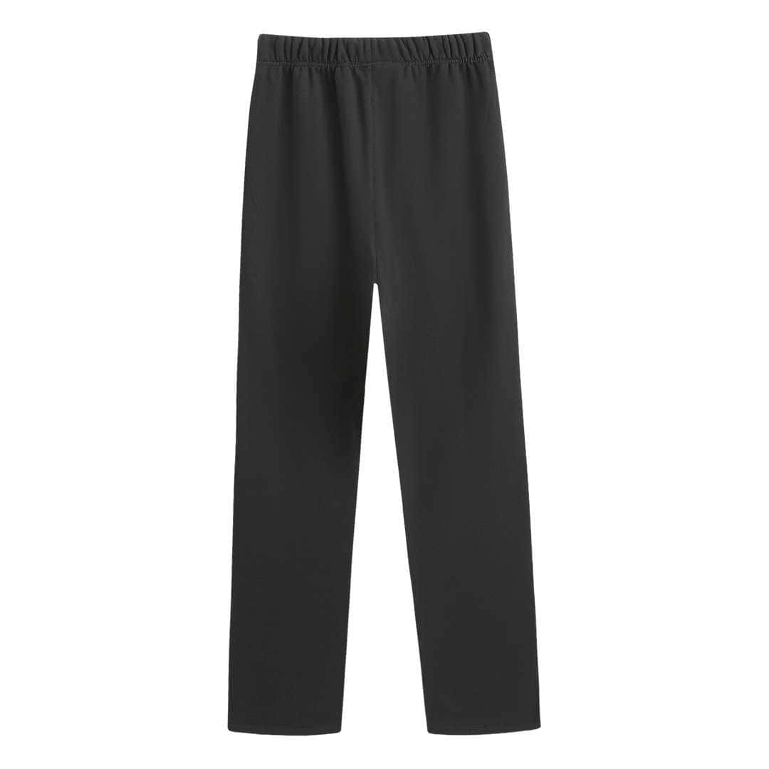 Black casual jogger pants for K-pop merch fans.