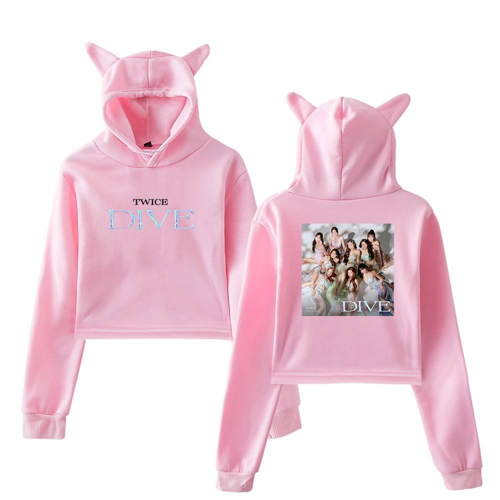 Twice Dive Cropped Hoodie #3 - Image 5