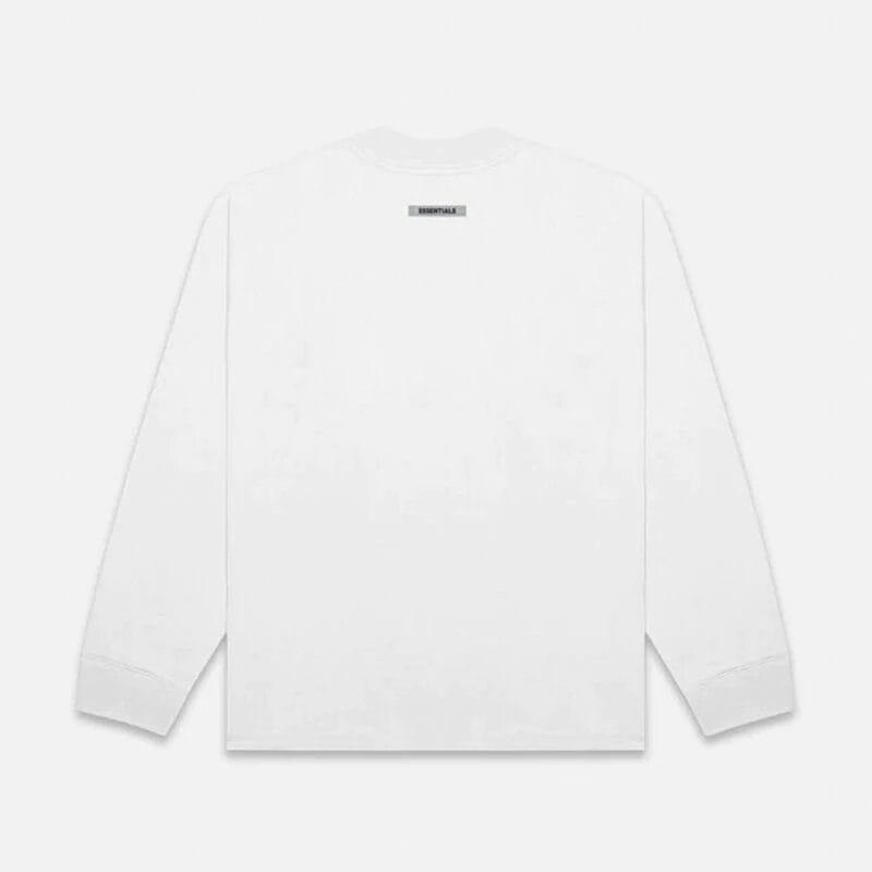 White long sleeve t-shirt with black text "ISNATALL" on the back, minimal design, popular K-pop merch item.