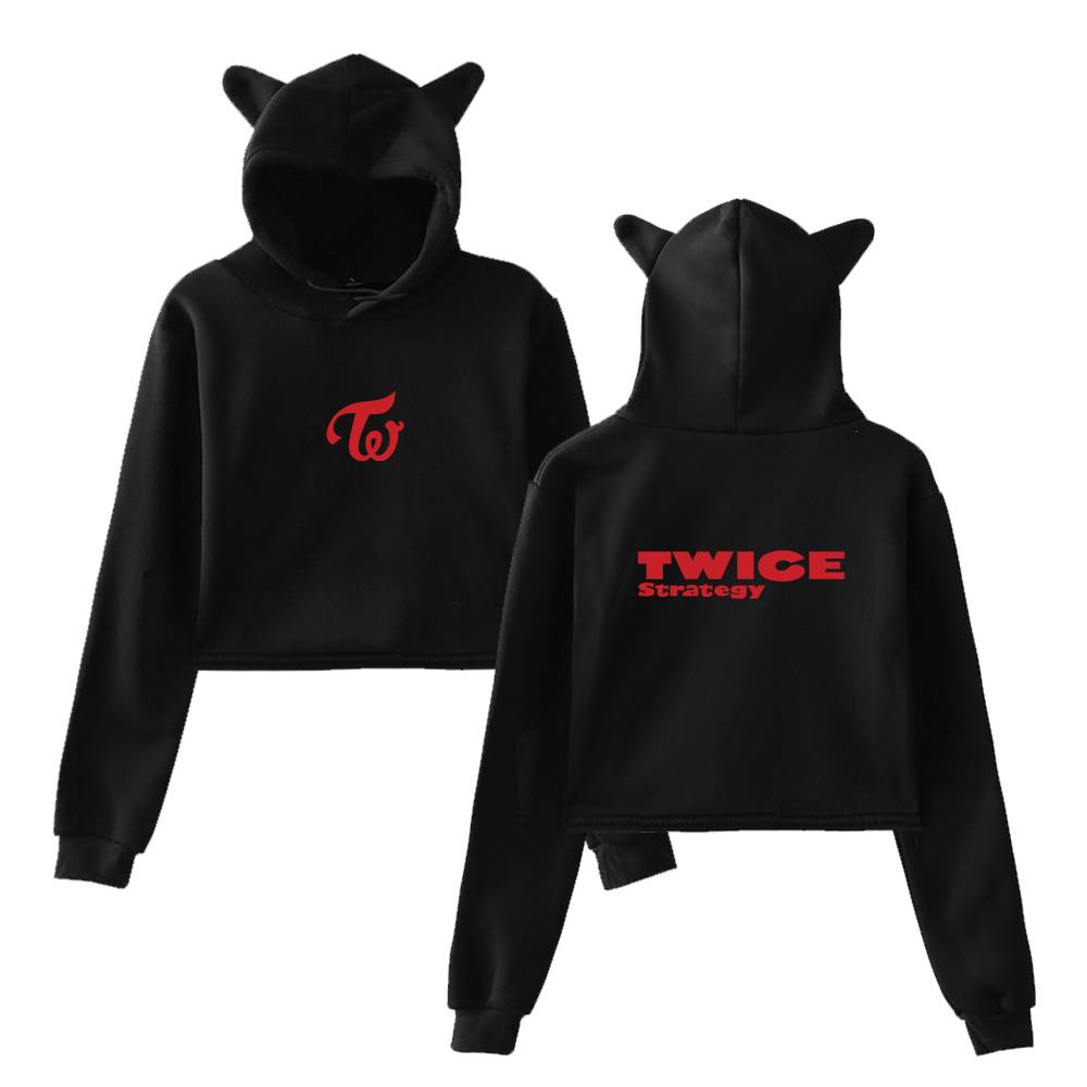 Twice Strategy Cropped Hoodie #3 + Gift - Image 2