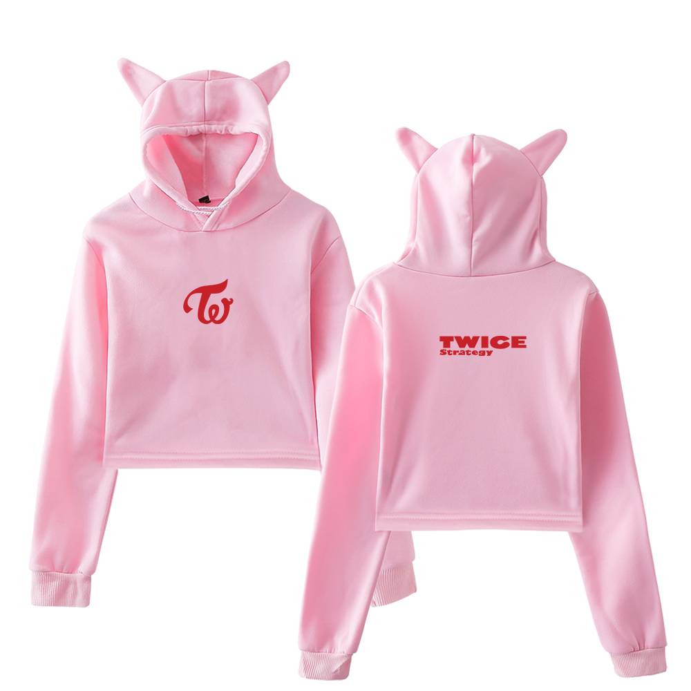 Twice Strategy Cropped Hoodie #3 + Gift - Image 5
