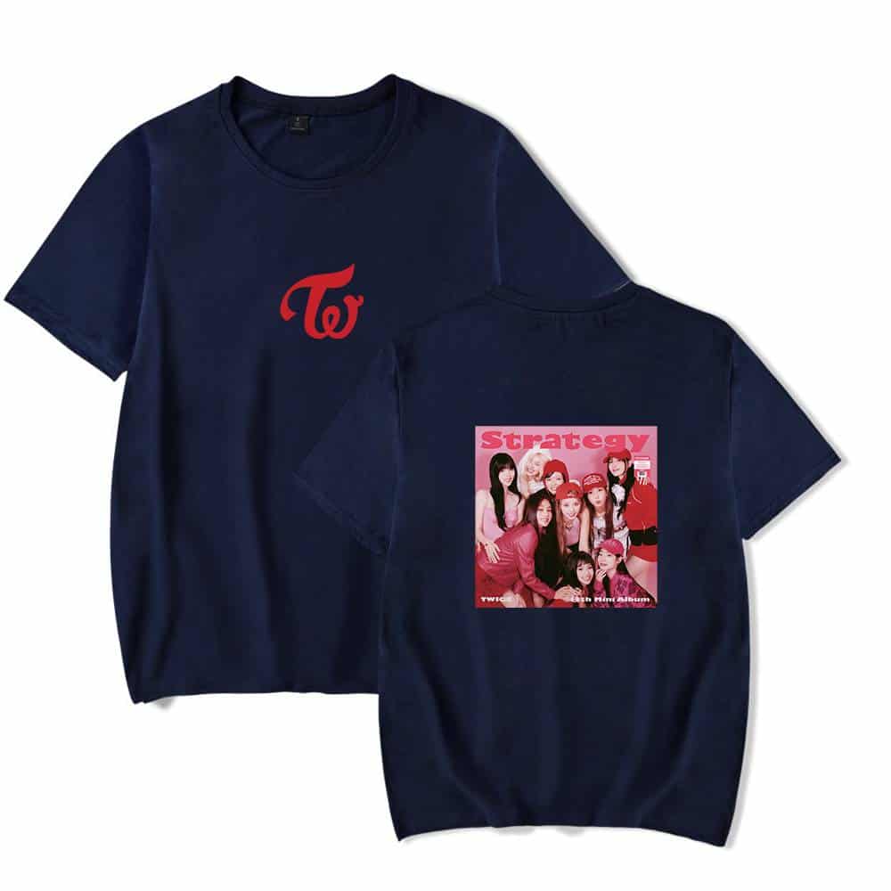 Twonkpop merchandise t-shirts featuring girl group images and logos, perfect for fans to show support and style.