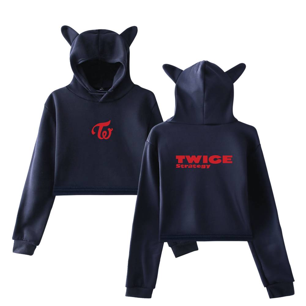 Twice Strategy Cropped Hoodie #3 + Gift - Image 4
