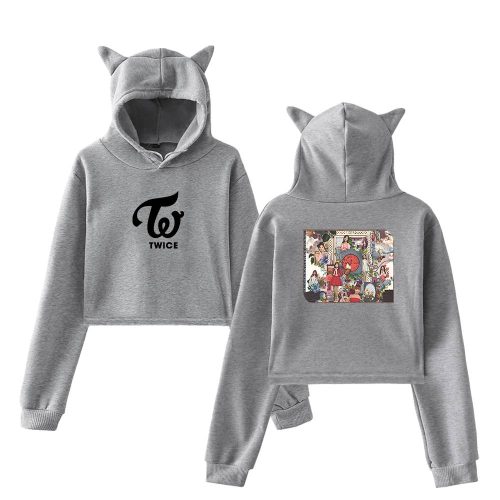 Twice 2025 Cropped Hoodie #3