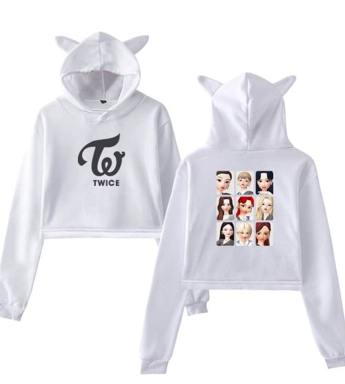 Twice Zepeto Cropped Hoodie #1